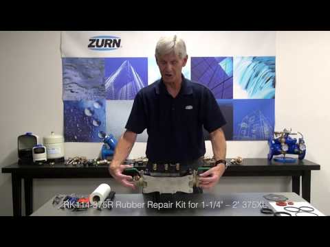 Using a Rubber Repair Kit for a 1-1/4” – 2” Zurn Wilkins 375XL Reduced Pressure Principle Assembly
