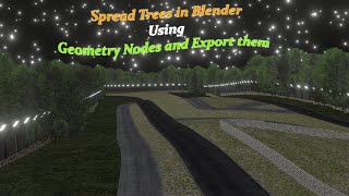 Part 8 : How to spread trees in blender using Geometry nodes(Blender 2.9)