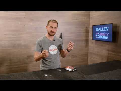 How To Mount the Allen Company Rubber Coated Firearm Magnet