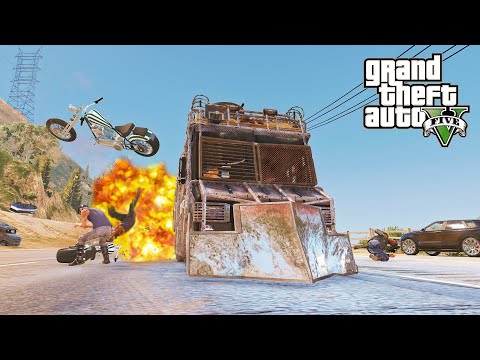 GTA 5 ARMORED BOXVILLE CRASHES HARD POLICE CHASE EP. 3 - IMPACT COMPILATION - DESTRUCTION
