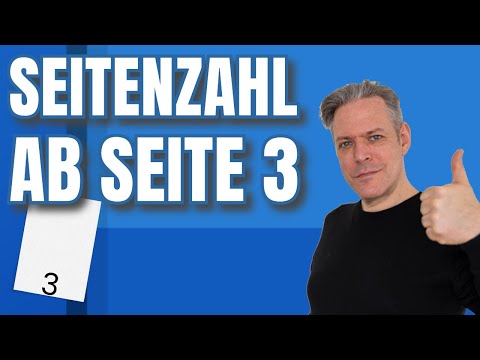 Insert page numbers in Word starting from page 3 (term paper, thesis)