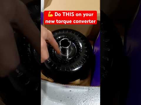 New Torque Converter Install Tip #automobile #mechanic #diy