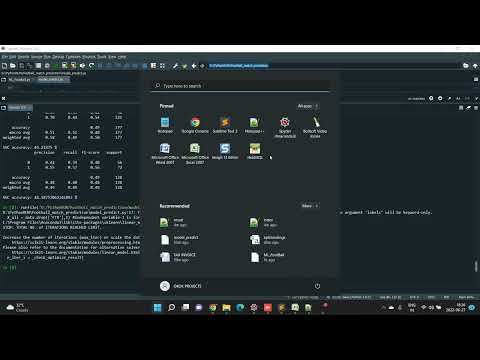 Foot Ball Match Prediction ANN with Improve Accuracy in Python Projects