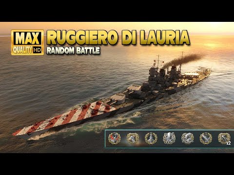 Schlachtschiff "Ruggiero di Lauria": MVP auf "Zwei Brüder" - World of Warships