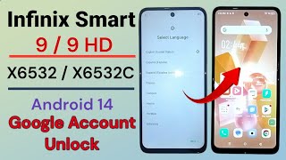 Infinix Smart 9 / 9 HD Frp Bypass Android 14 👉 Without PC