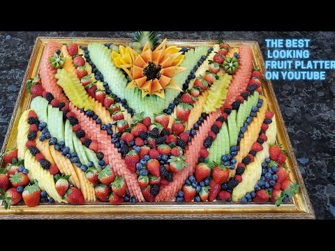 Fruit Platter Ideas #2 | CATERING STYLE | Fruit Tray to Impress [PARTY FAVORITE ]