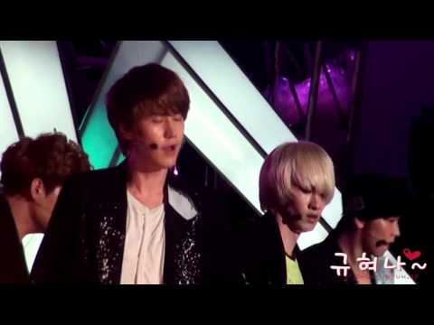 [Fancam HD] 110813 Incheon Hallyu Wave concert - Sorry sorry (kyu focus)