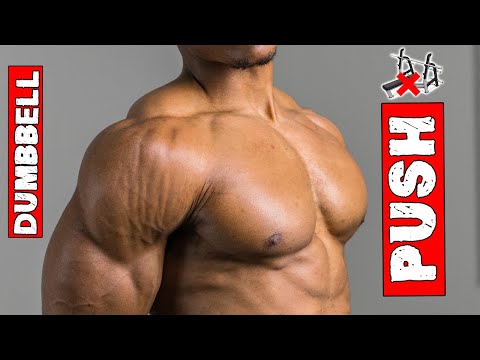 25 MINUTE PUSH WORKOUT AT HOME | LIGHT DUMBBELLS ONLY