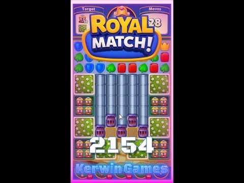 Royal Match Level 2154 - No Boosters Gameplay