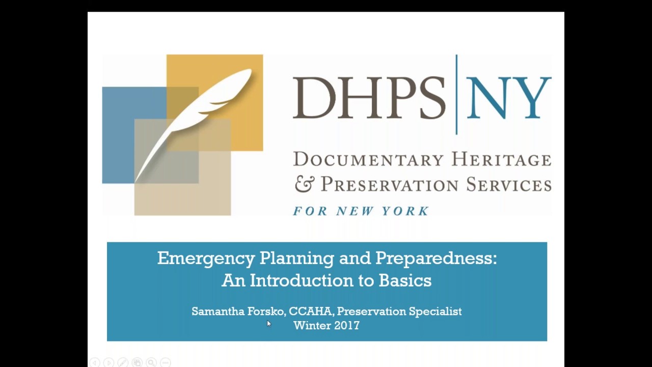 Introduction to Emergency Planning and Preparedness