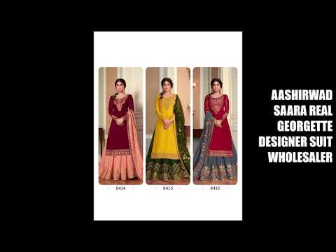 Aashirwad Saara Real Georgette Designer Suit