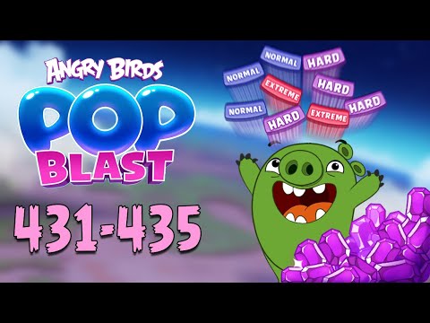 Angry Birds Pop Blast Gameplay Pt 89: Levels 431-435 - Difficulty means nothing