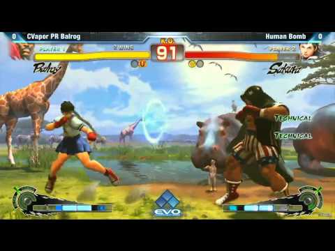 EVO 2012 - SSF4AE v2012 Top 8 - HumanBomb vs CVPR|PR Balrog