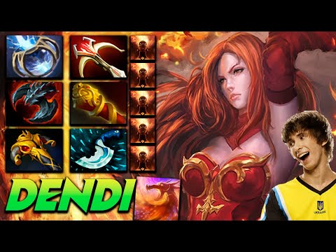 B8.Dendi Lina Slayer - Dota 2 Pro Gameplay [Watch & Learn]