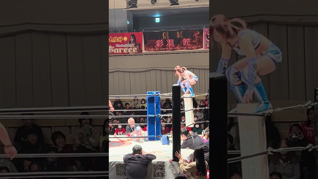 ボディスラム　上から前転　ミク決める