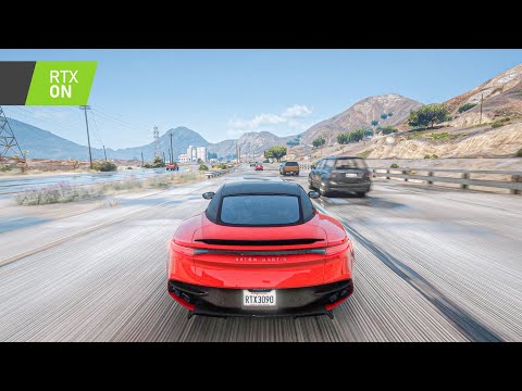 GTA 5 on RTX™ 3090: 'RTX ON' PC 4k ULTRA Graphics MOD Maxed-Out Gameplay!