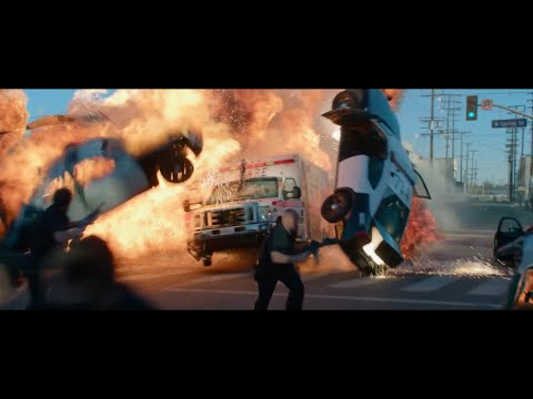 Ambulance - Explosion Crash Scene (4K)