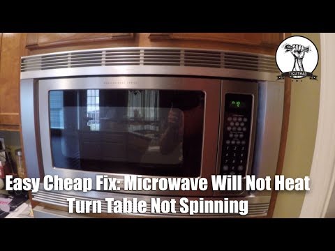 EASY FIX: Microwave Will Not Heat and Turntable Will Not Spin - How To Fix A Broken Microwave