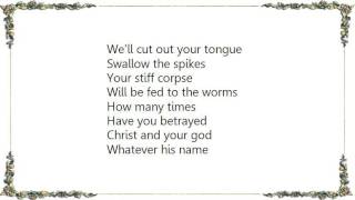 God Dethroned - Swallow the Spikes Lyrics