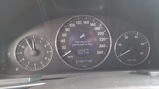 [TUTORIAL] How To Remove Main/Emission Inspection Malfunctions - Mercedes E320 (W211)