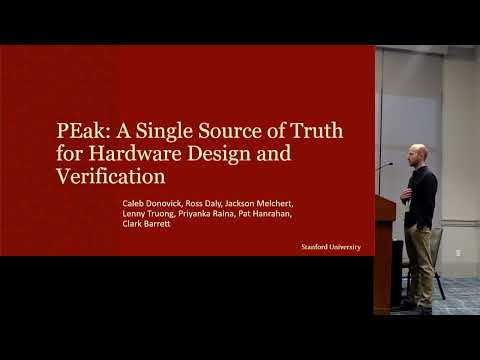 [PLARCH23] PEak: A Single Source of Truth for Hardware Design and Verification