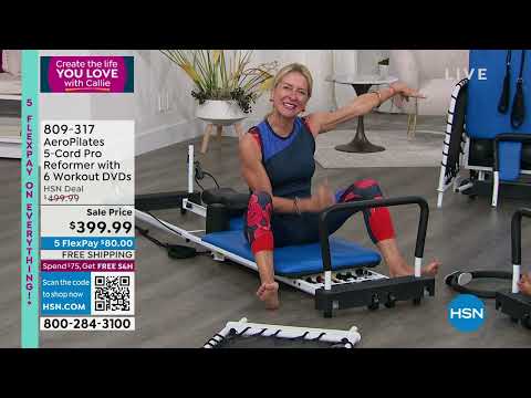 AeroPilates 5Cord Pro Reformer with 6 Workout DVDs