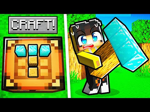 Minecraft, but I can craft anything! A GIANT PICKAXE! 😱