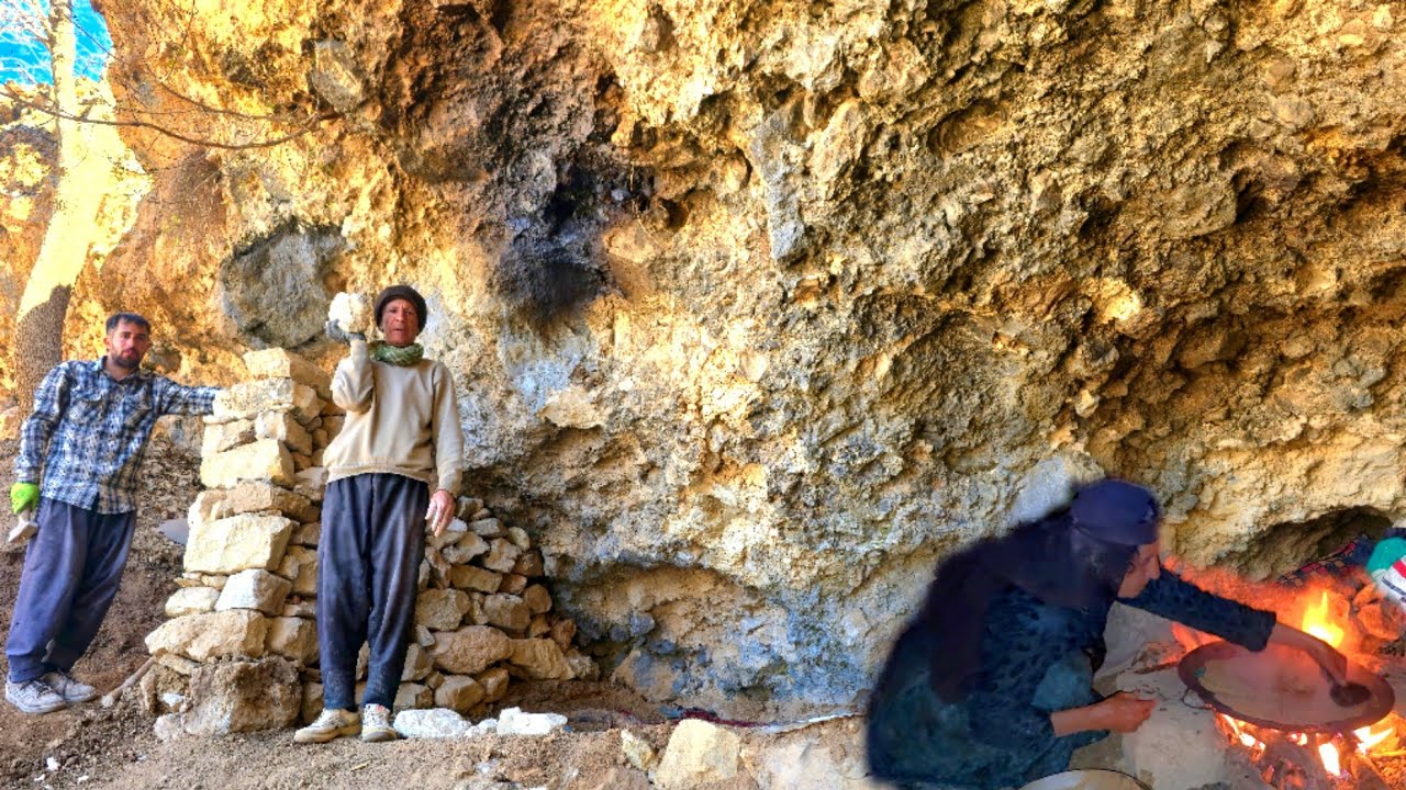 Life of Cave-Dwelling Nomads: Cave Rebuilding & Mountain Survival
