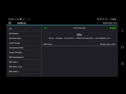 Channel surfing the Portsmouth DAB multiplex on 23/04/2020