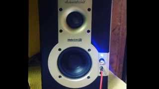 Video thumbnail for Samson Media One 3a Active Studio Monitor Speaker Sound Test by King Cobra Productions