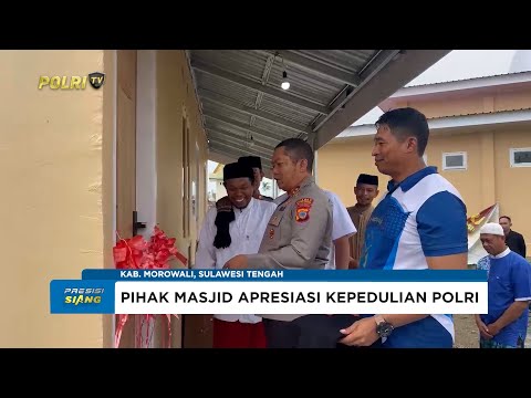 KAPOLRES MOROWALI BANGUN RUMAH IMAM MASJID