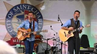 &quot;Land Down Under&quot; by Byrne and Kelly at the St. Charles, MO Riverfest July 4th, 2015