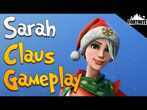 FORTNITE - Sarah Claus Gameplay (Snowball Launcher Secrets) Video