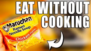 Eat Dry Ramen Noodles WITHOUT COOKING