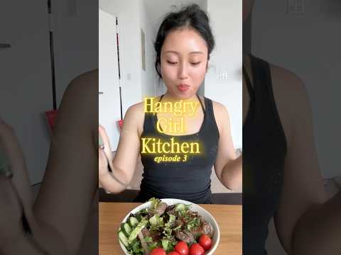 The BEST steak salad EVER!🥩 #healthyrecipe #lunchideas #asiancooking #highprotein #weightloss