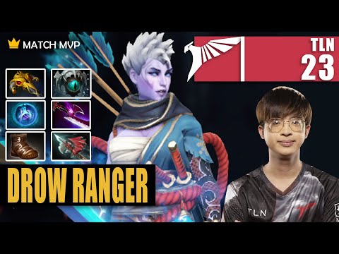 Drow Ranger Safelane | TLN.23savage | THIS HARD CARRY BUILD IS FREE MMR | 7.32d Gameplay Highlight
