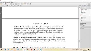 Introduction to Hydraulic Engineering Course