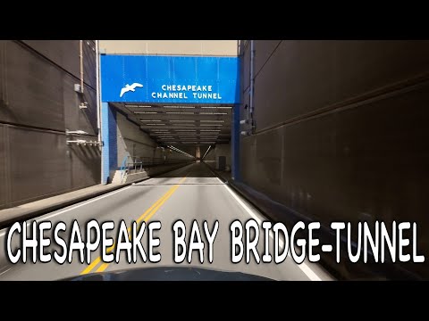 🇺🇸 Chesapeake Bay Bridge Tunnel Underwater/ The SCARIEST bridge USA / CBBT Virginia Beginning To End