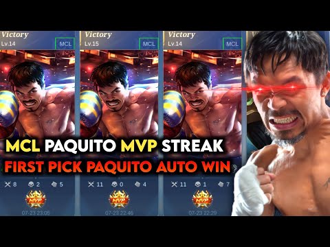 FIRST PICK PAQUITO IN MCL AUTO MVP | YOU WILL PLAY PAQUITO AFTER WATCHING THIS | MLBB