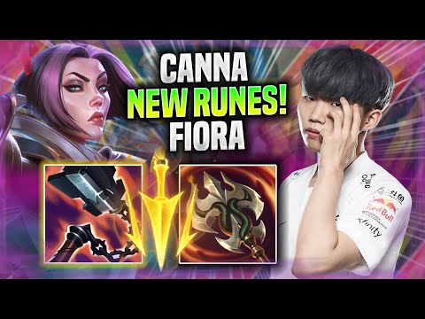 CANNA DOMINATING FIORA WITH NEW RUNES! - NS Canna Plays Fiora TOP vs Gwen!