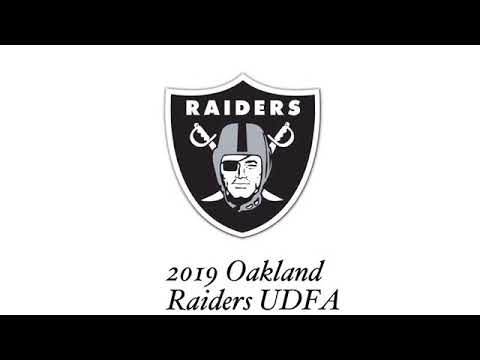 2019 Oakland Raiders Undrafted Free Agent signings