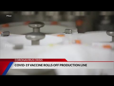 , title : 'Pfizer vaccine rolls off production line'