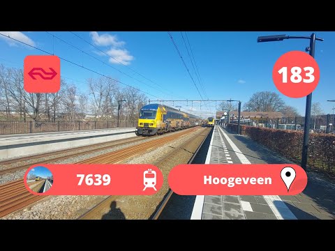 DDZ 7639 raast door Hoogeveen naar Station Den Haag Centraal | Treinen #183