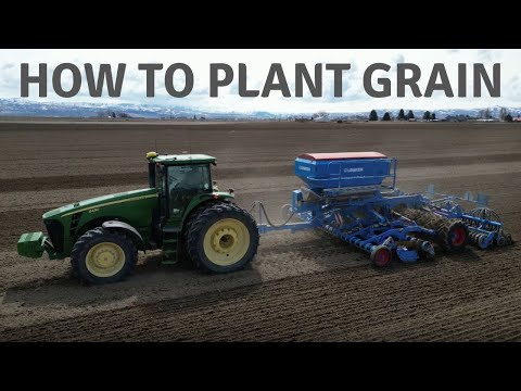 How we plant our grain with the Lemken Solitair 9 grain drill. Amazing drone footage at the end.