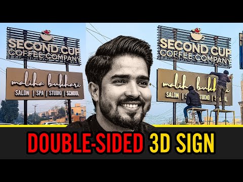 3D Acrylic Sign Board for Salon Spa Studio