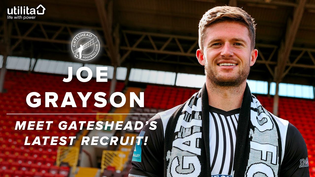 “It’s been a long time coming!” 😄 | Joe Grayson joins Gateshead | INTERVIEW