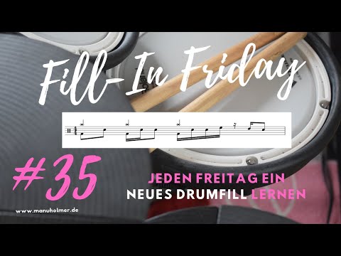 Fill-In Friday #35 - jeden Freitag ein neues Drumfill lernen [Schlagzeug Übungen Anfänger E-Drums]