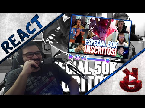 REACT TILTANDO STREAMERS E PROPLAYERS - ESPECIAL 50K