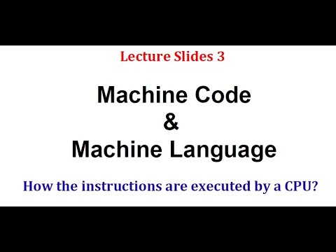 Lecture 3: Machine code and Machine Language l 8085 Microprocessor l Digital System Design