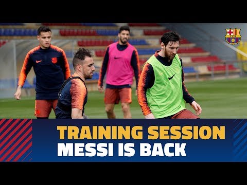 Messi and the rest of the international players return to training